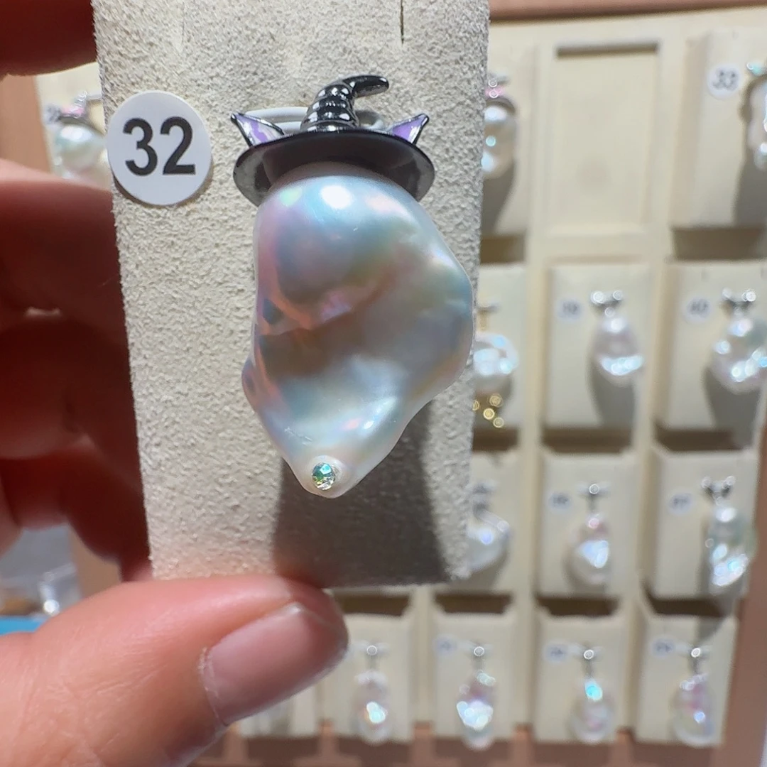 兰***笨颈饰淡水珍珠合金