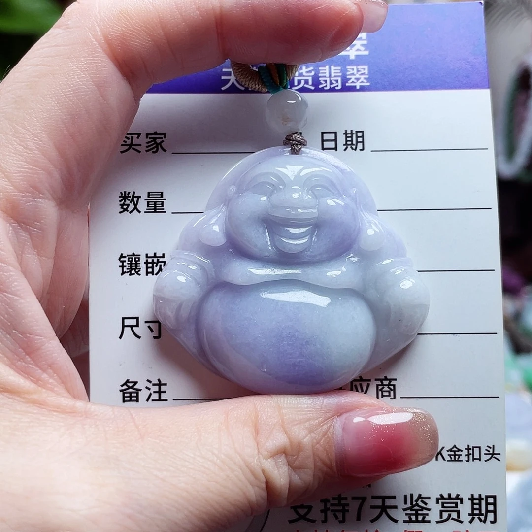 翡翠未镶嵌颈饰佛公17