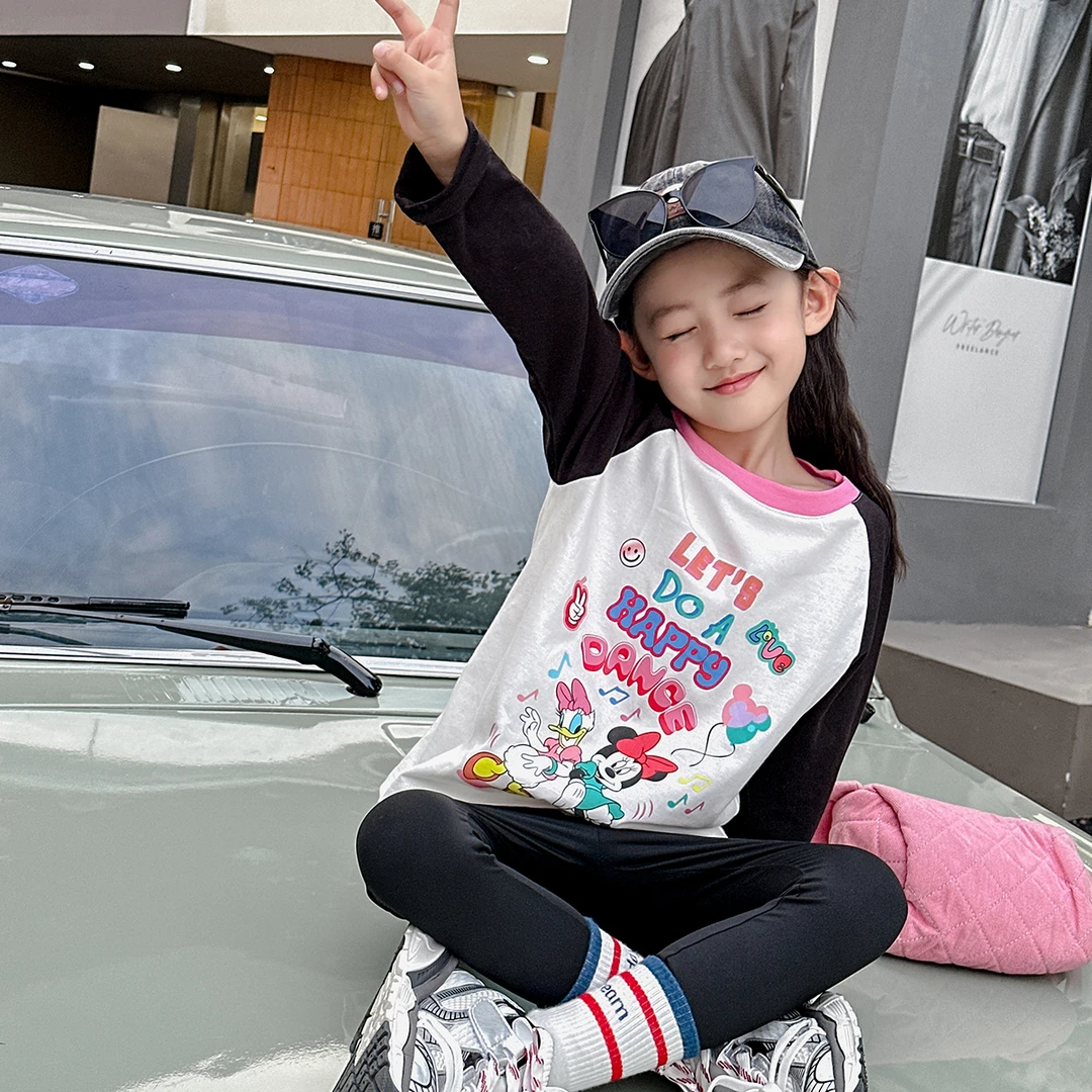 【清仓】Disney/迪士尼春秋百搭可爱儿童洋气T恤XHE3ZT702