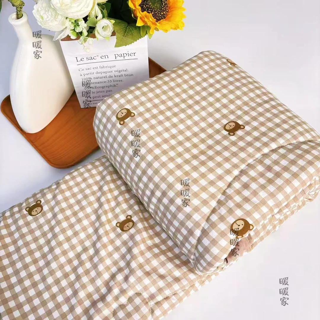 （小熊头）110*150通四季柔软云纱棉夏凉被