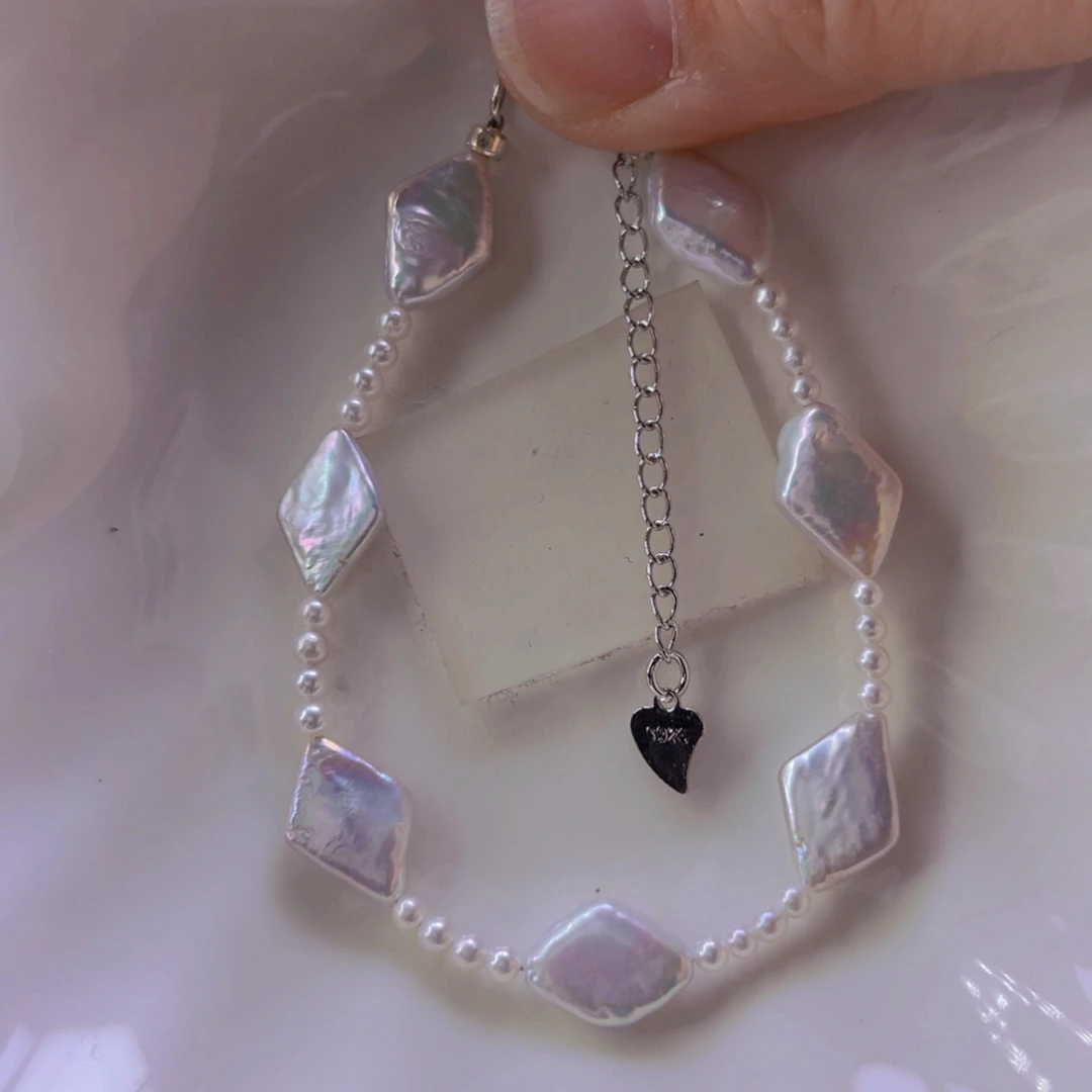 淡水珍珠手绳合金