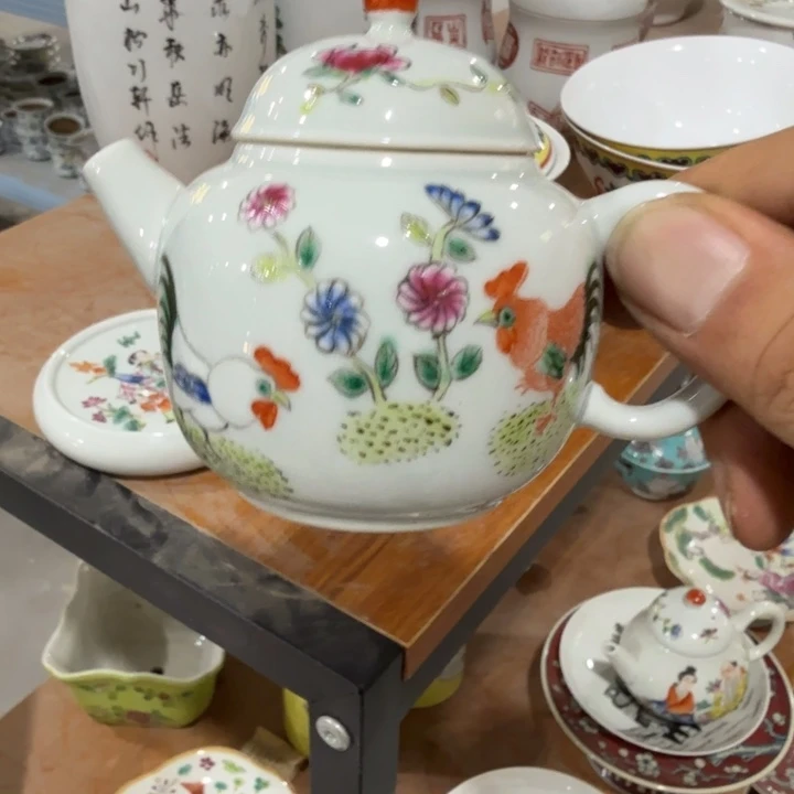 摆件材料手绘瓷全部处理