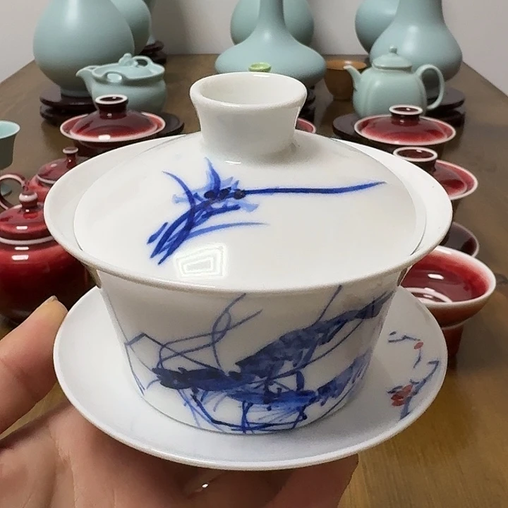 景德镇高温陶瓷盖碗
