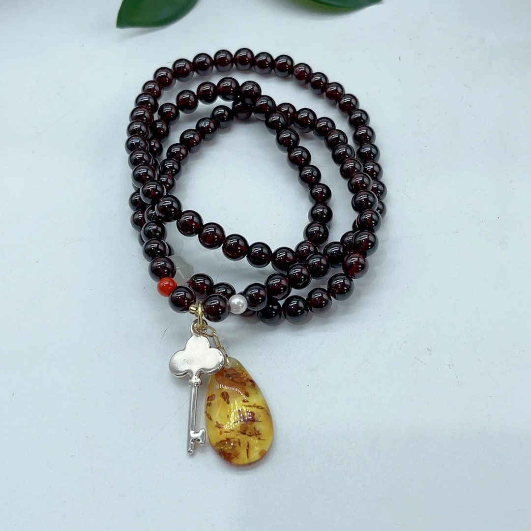 石榴石多圈手链水滴款（拍一发一多样性发货）