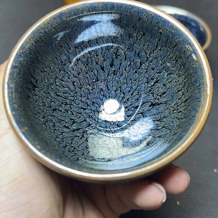 茶盏建盏鹧鸪百花8.8口径