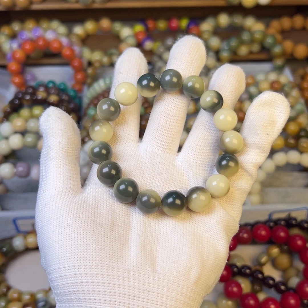 菩提根/象牙果吊坠远山黛圆珠卡12