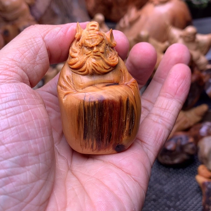 柏木（崖柏）崖柏陈化料手把件