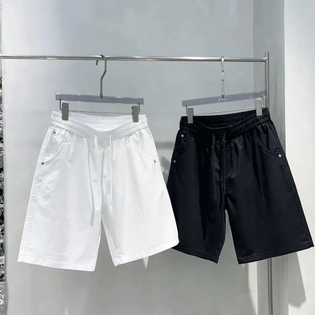 【赢家】夏季高棉感水洗极简吸汗做旧透气百搭松紧腰短裤