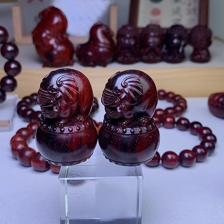 手串/手链檀香紫檀（小叶紫檀）湖南工吉象一对