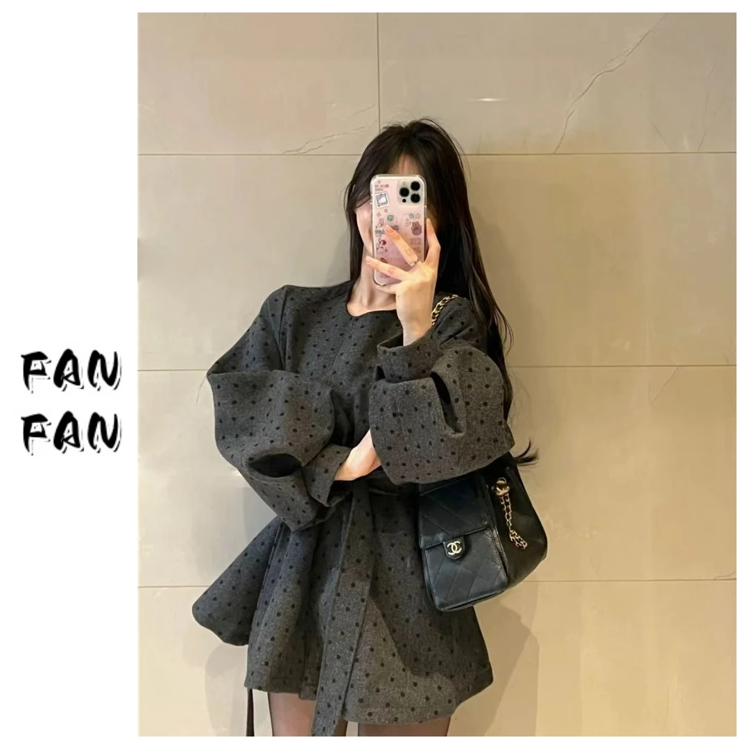 FANFAN 【北境暖冬】毛呢款羽绒服