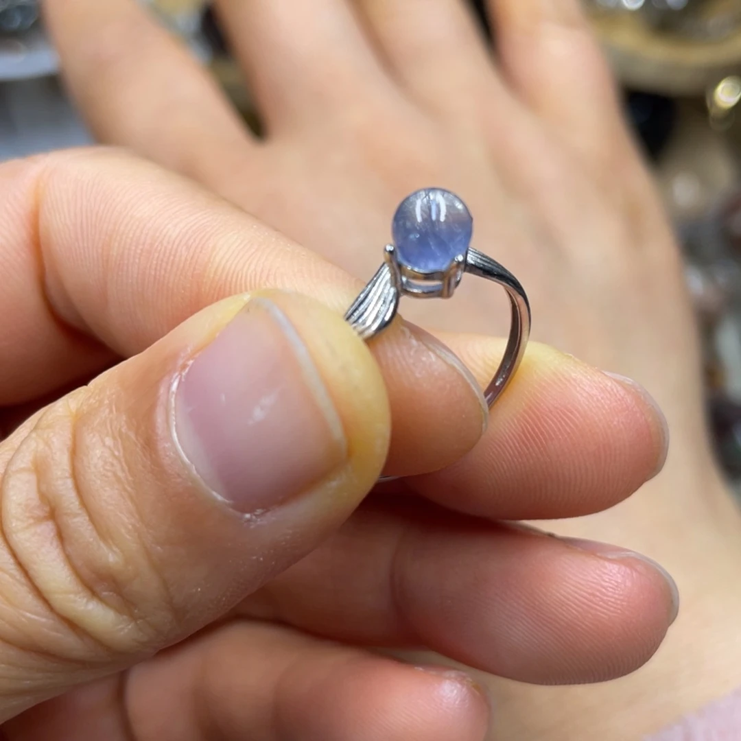 【闪购商品】水晶珠宝半成品银S925镶嵌戒指