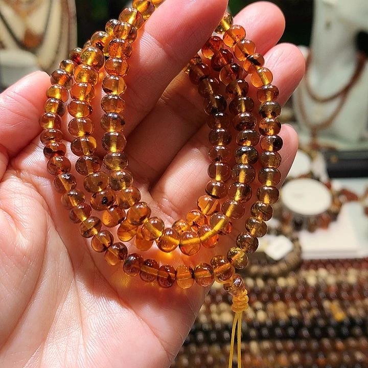 未镶嵌琥珀裸石6m金珀
