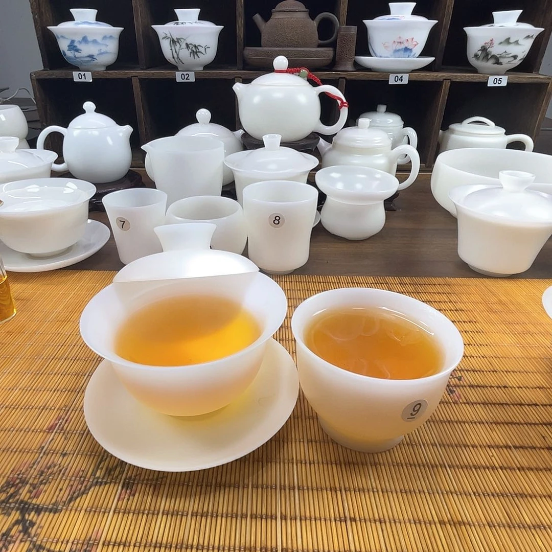 直播间福利活动冰晶璞玉盖碗送杯