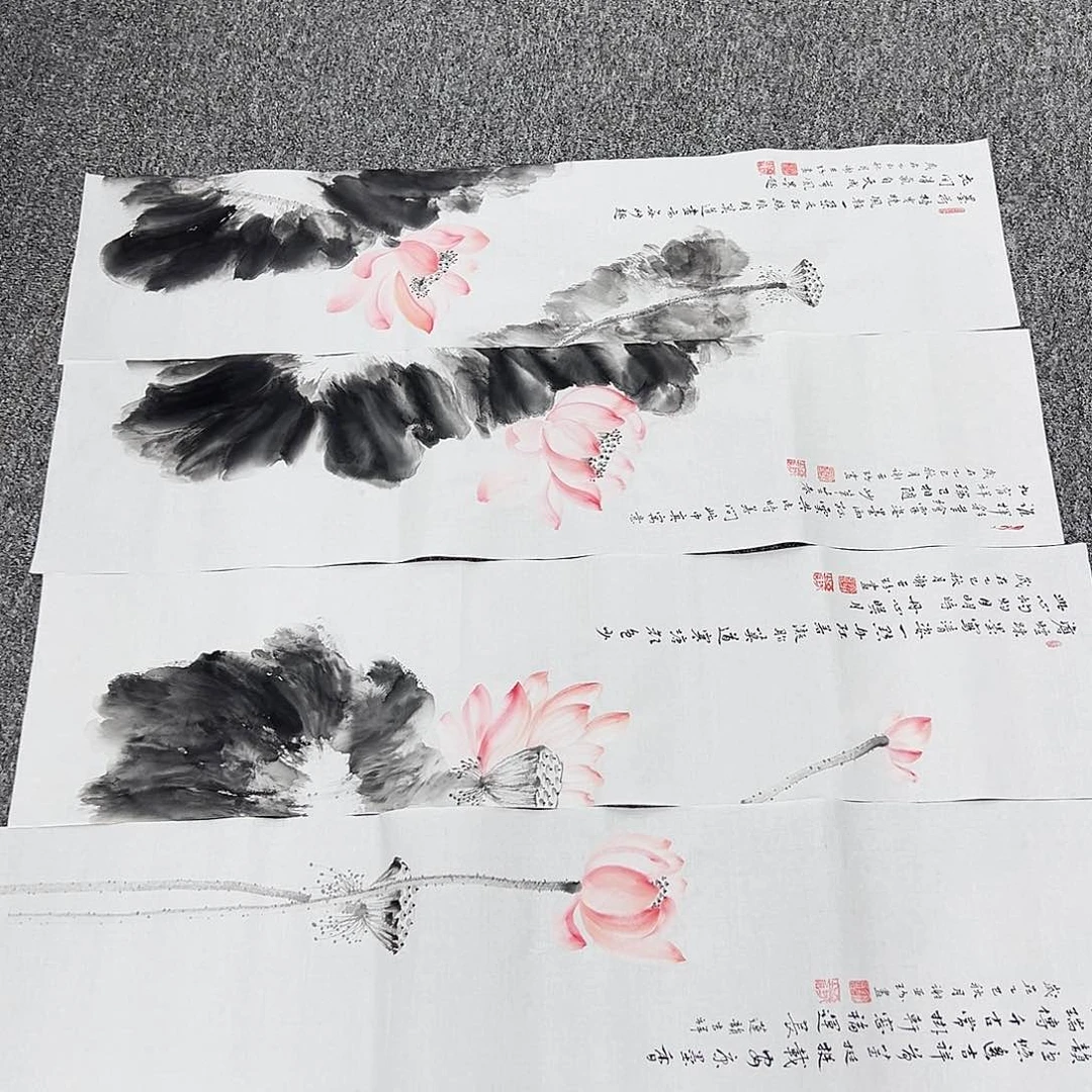 国画纯手绘字画宣纸