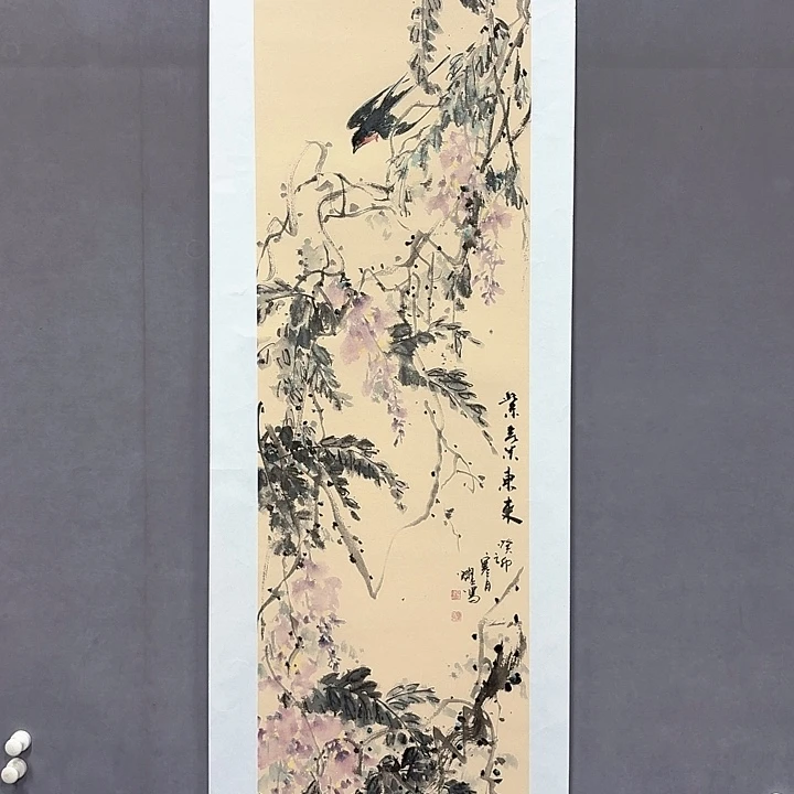 国画亲笔手绘放心去藏