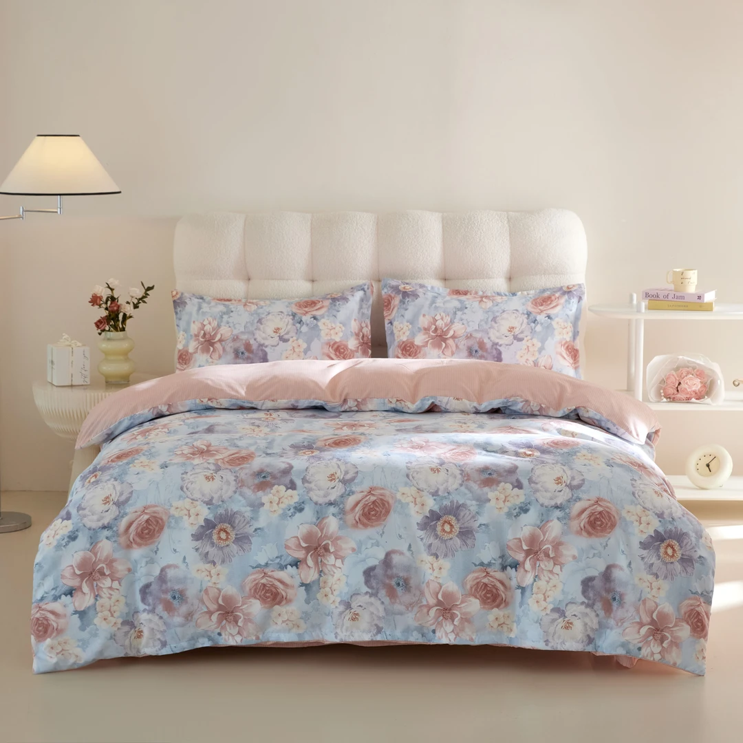 拉萨发货西藏包邮柔软磨毛-茶语兰香-水墨兰花-奢华典雅-麦恩莉