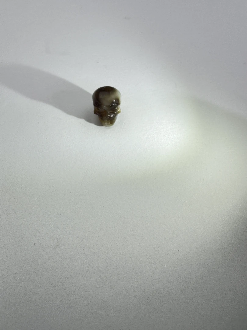 玛瑙改骷髅顶珠天地孔