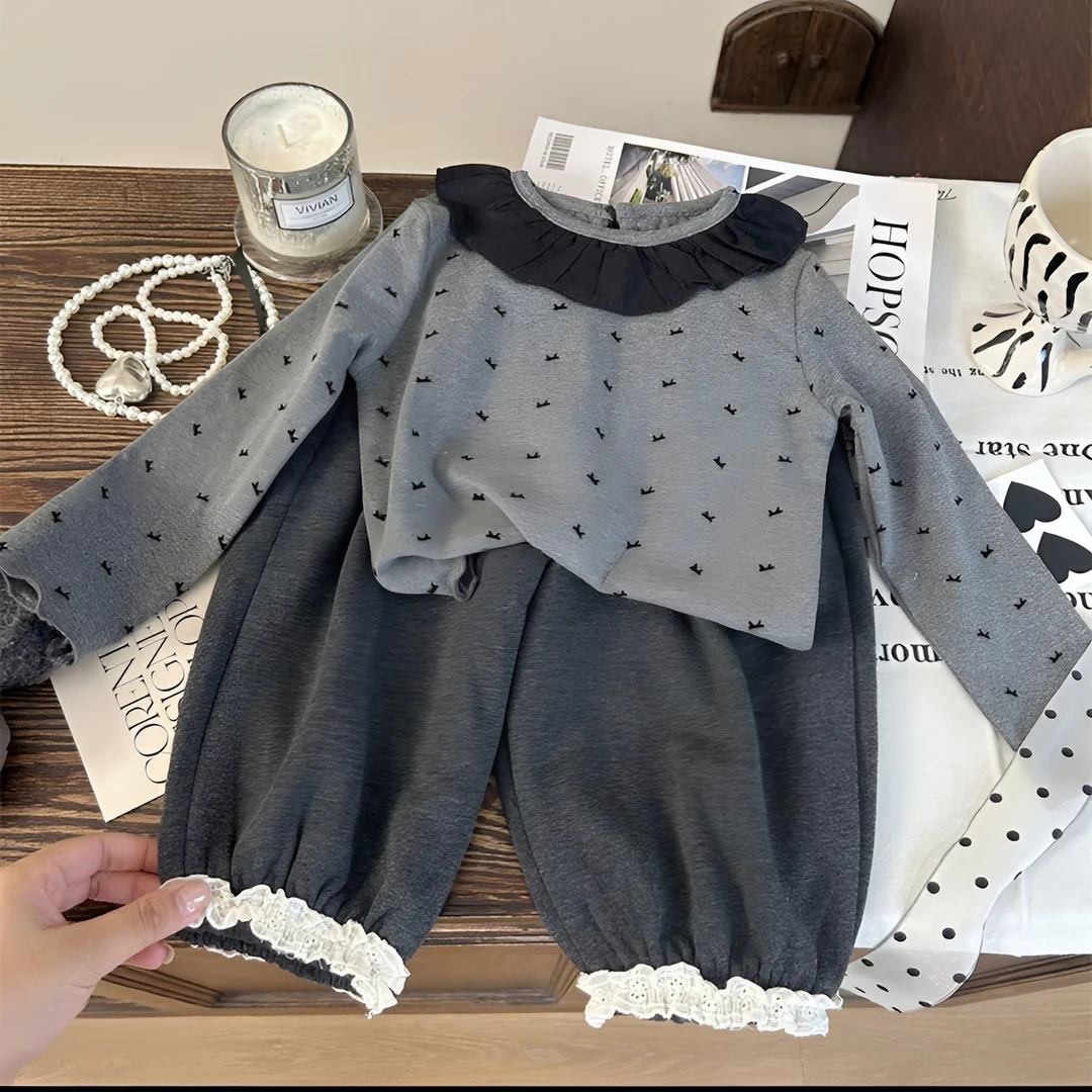 女童秋装套装2025新款韩版童装韩系穿搭女宝宝春秋两件套