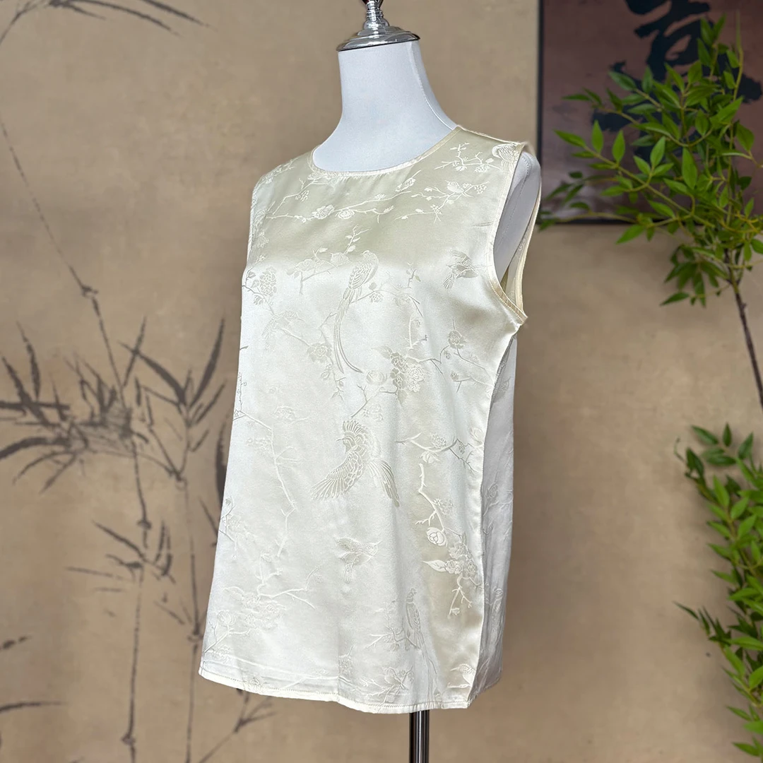 【卷卷新中式】40姆米重锻背心 喜上眉梢纹