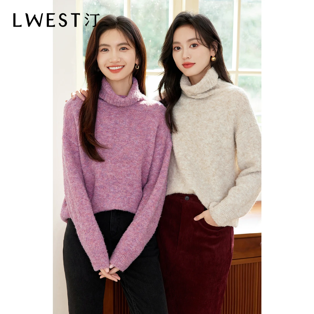 【备用链接】朗文斯汀高领高级感时髦针织衫DTYZ3510D21044