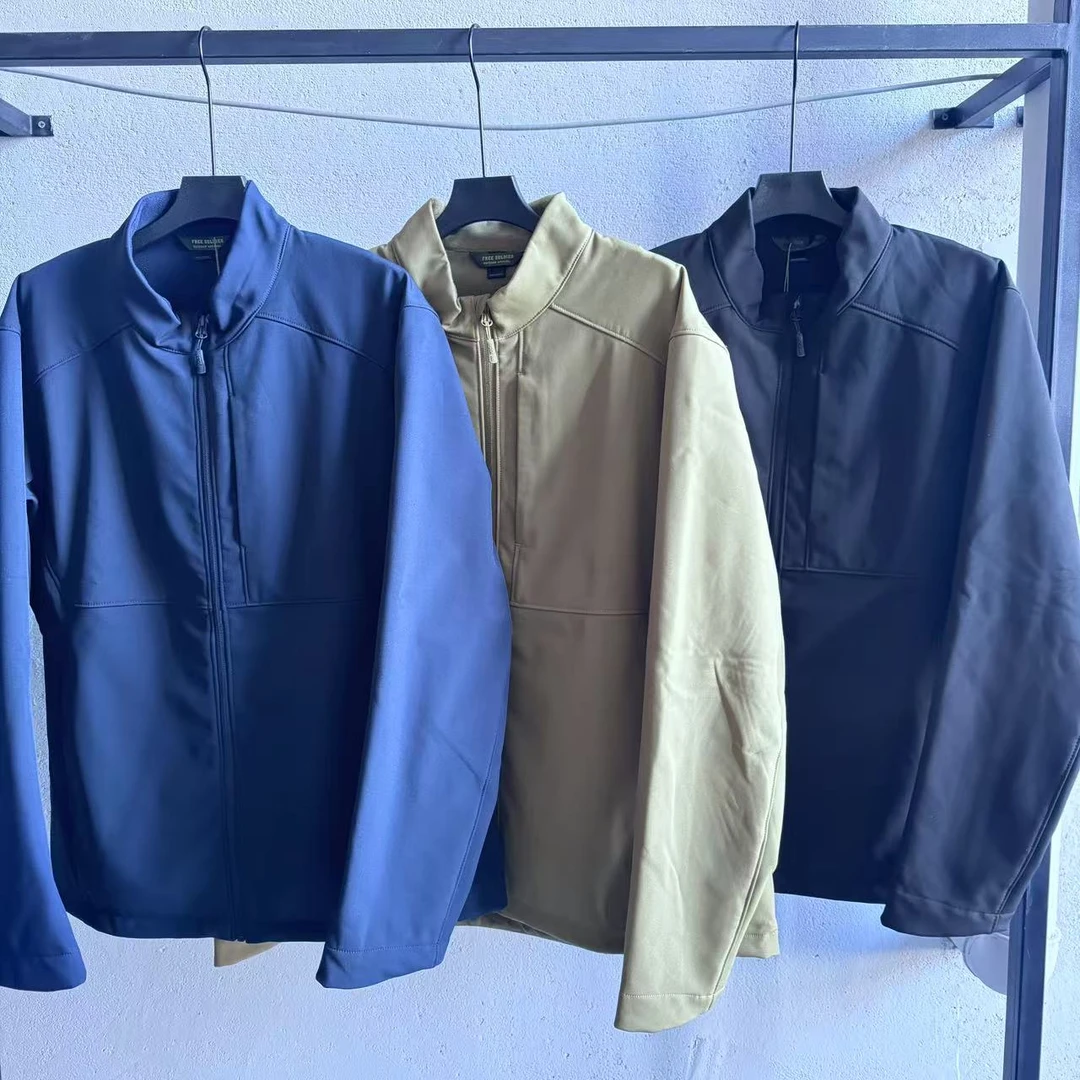 软壳外套防风薄绒户外运动登山夹克外套