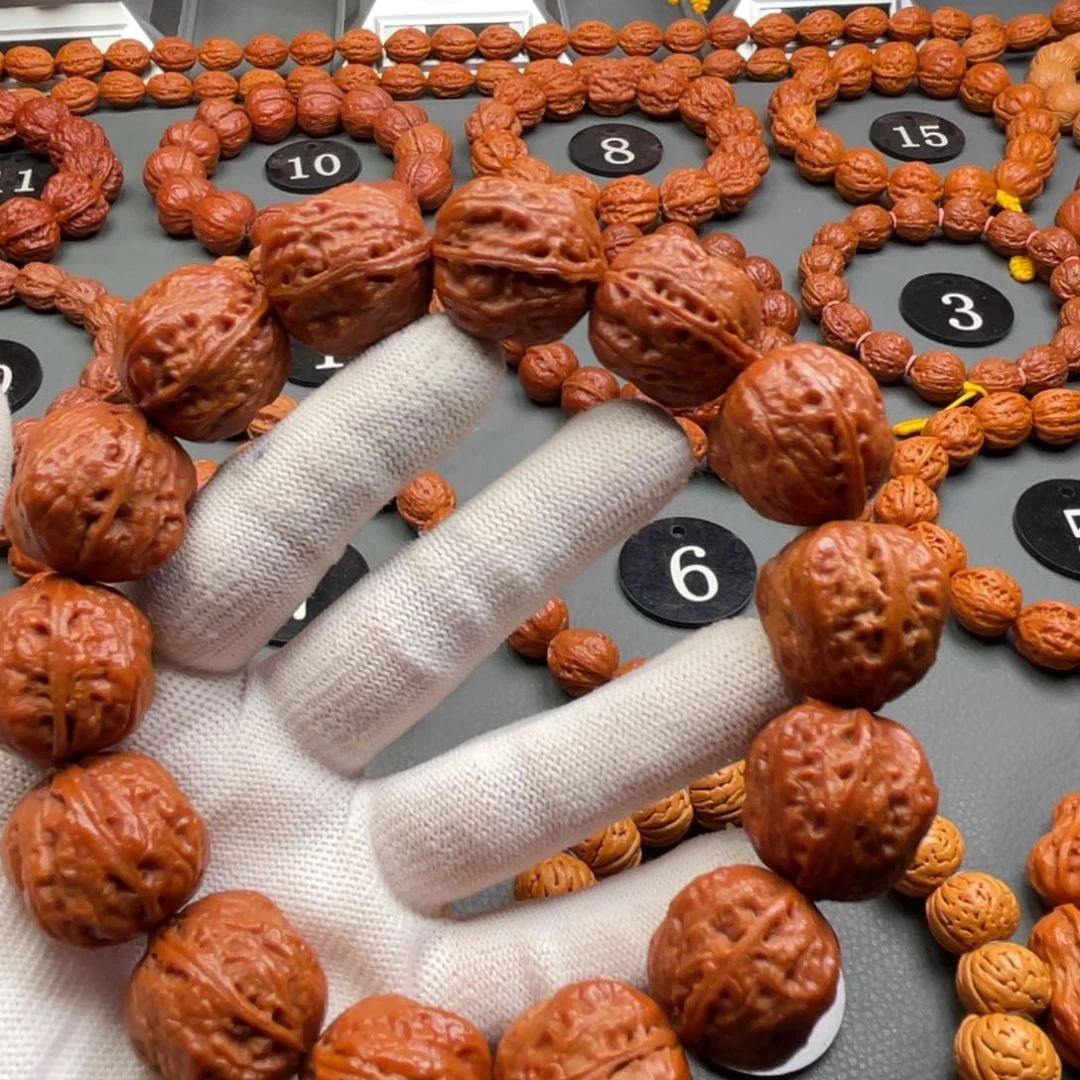 文玩核桃手串野生核桃异形核桃蛙秋子手持