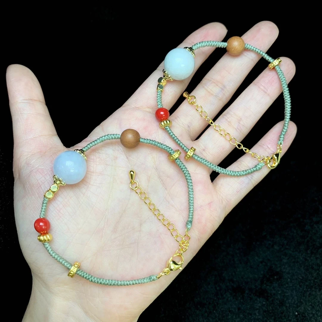 【阿铸严选】01 Z55424-翡翠DIY手绳-多样性发一件-13mm