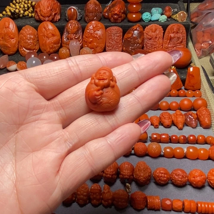 南红玛瑙未镶嵌珠宝半成品