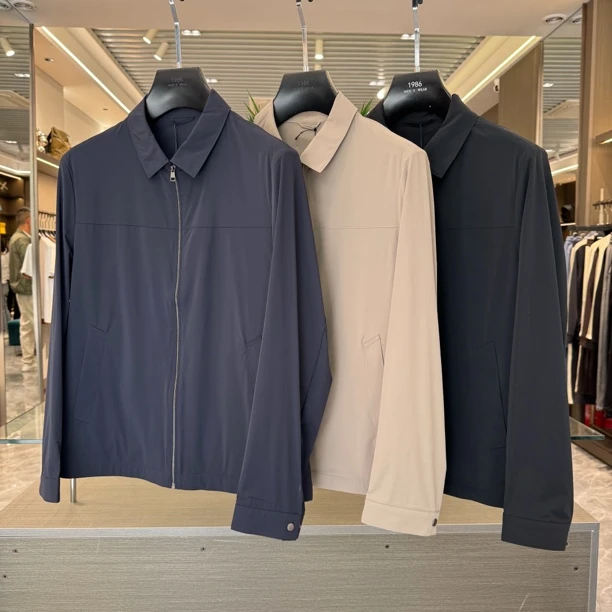 【超薄商务夹克】男士商务休闲纯色净版夹克外套7899