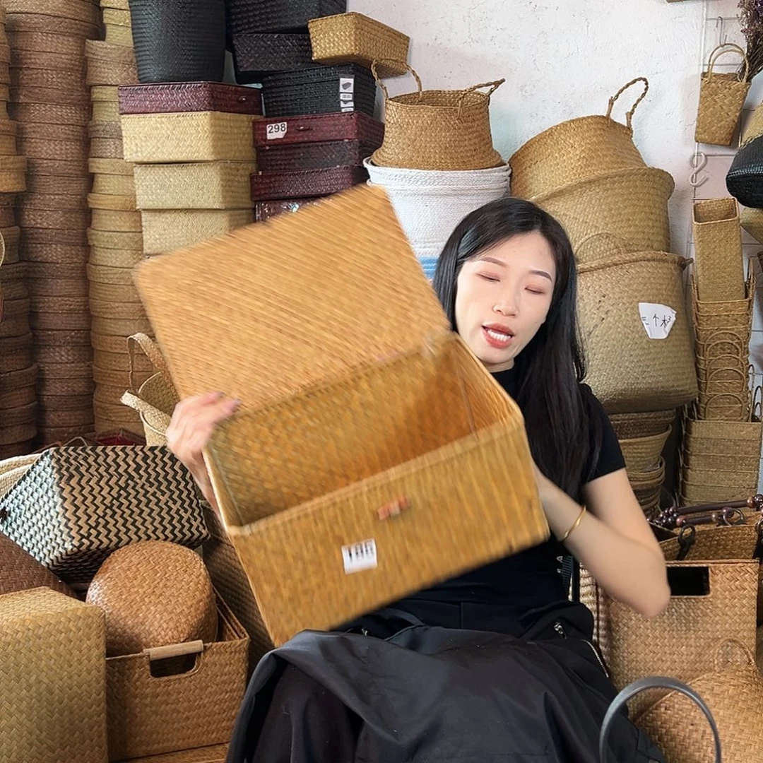 草编草编包/草编收纳盒微瑕疵