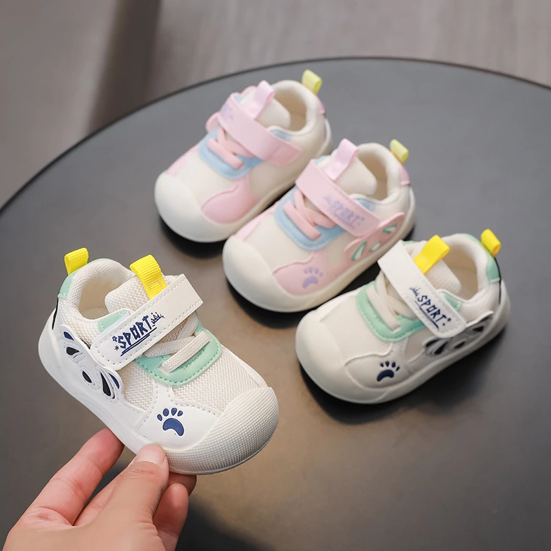 软底婴幼儿学步鞋防滑男女宝宝鞋子透气春新款鞋0—2岁网面鞋