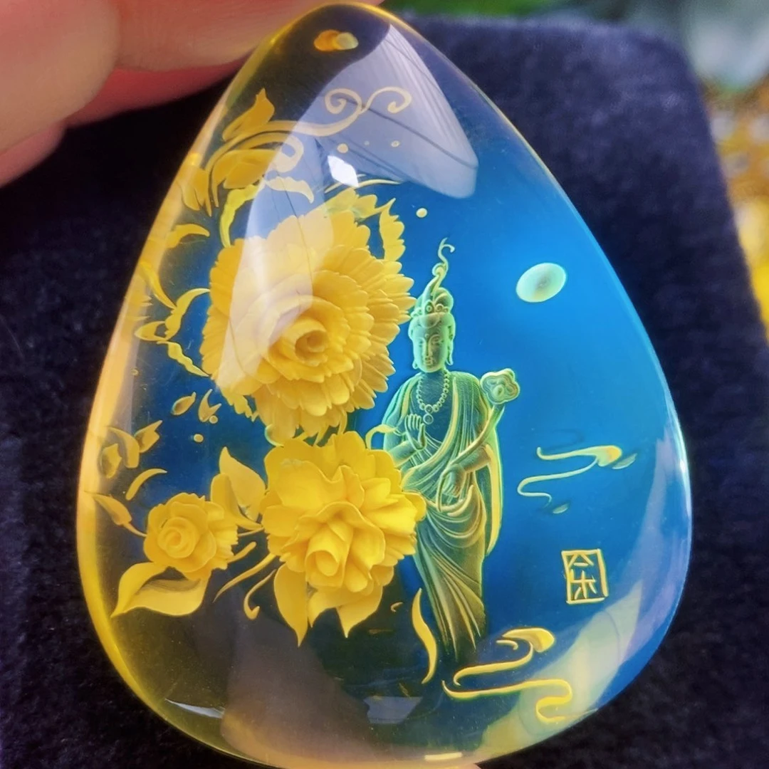 【闪购商品】金珀吊坠(不含链)未镶嵌