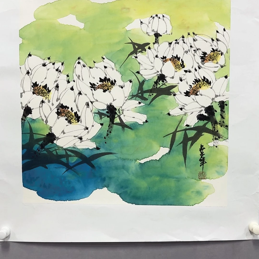 国画亲笔手绘放心去藏