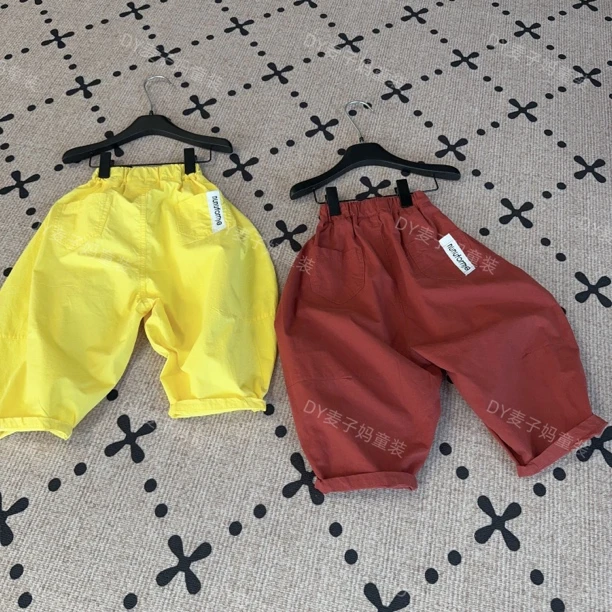 现货MZ.儿童夏季新款薄款日系小众百搭极简休闲防蚊裤1701