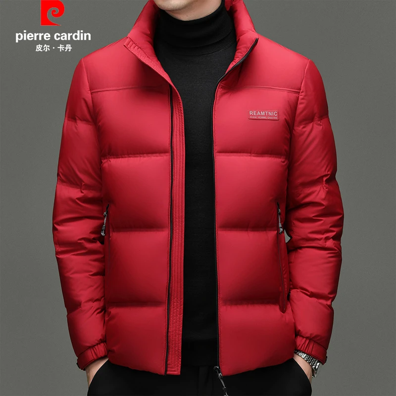 皮尔卡丹户外羽绒服男士新款冬季加厚防寒保暖蓬松面包服鸭绒外套