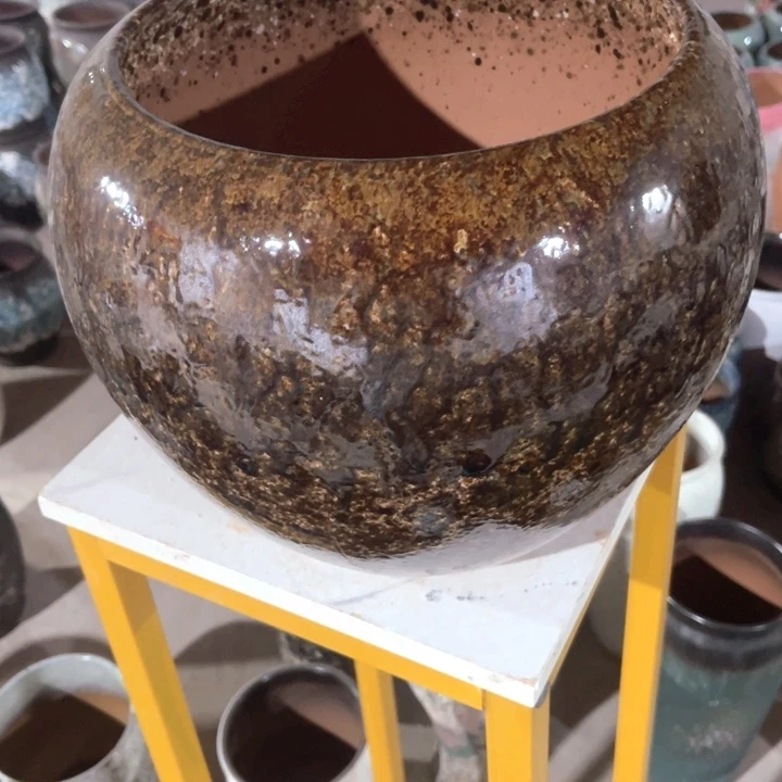 花盆紫砂口径24高度26一只小瑕疵
