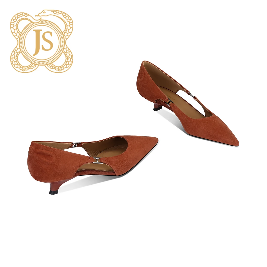 已开价，6530D52516Z性感尖头时尚侧空女士春夏简约低跟浅口单鞋