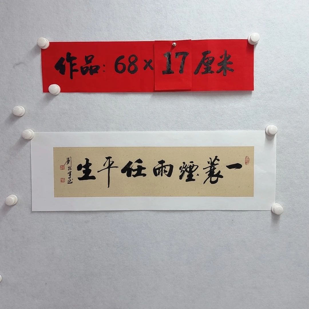 书法一蓑烟雨任平生