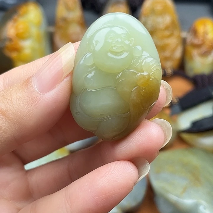 和田玉未镶嵌吊坠(不含链)