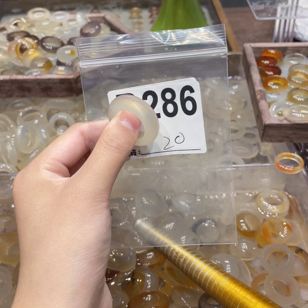 玛瑙/玉髓未镶嵌戒指286