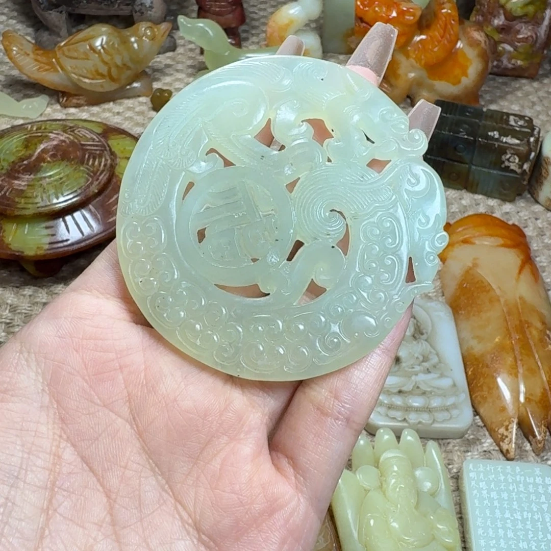 白玉菩提吊坠挂件