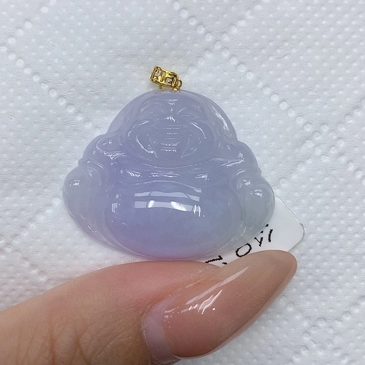 颈饰18K金镶嵌翡翠