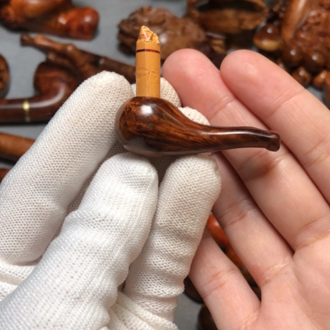 【闪购商品】木麻梨疙瘩火琉璃手把件