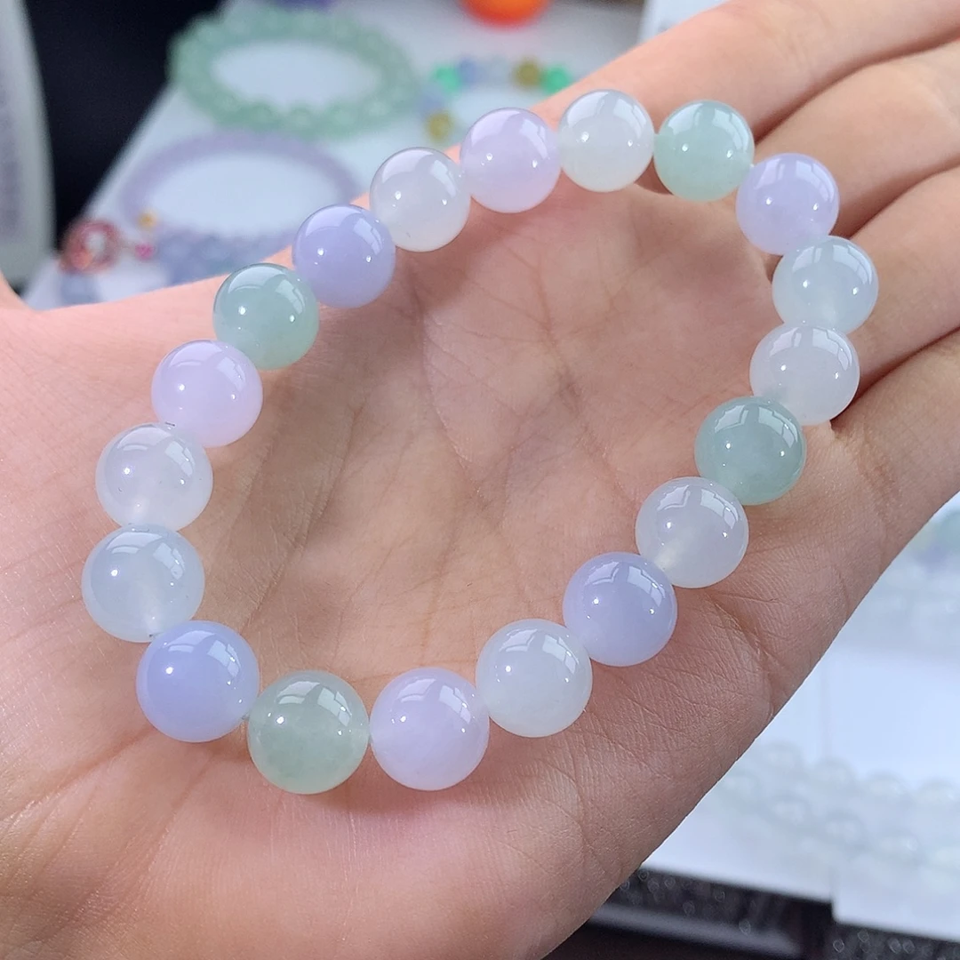 未镶嵌手链翡翠翡翠糖果马卡龙手串