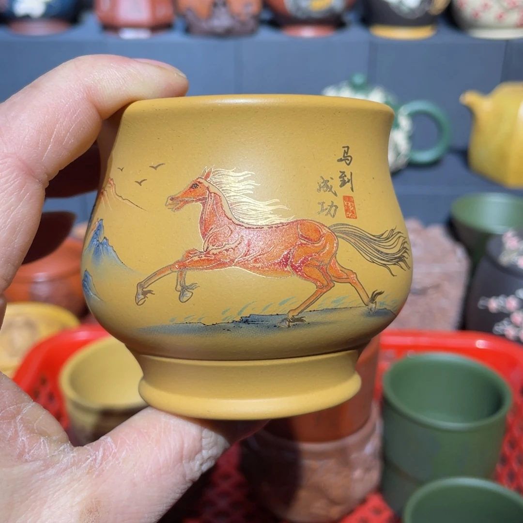 原矿紫砂手工主人杯