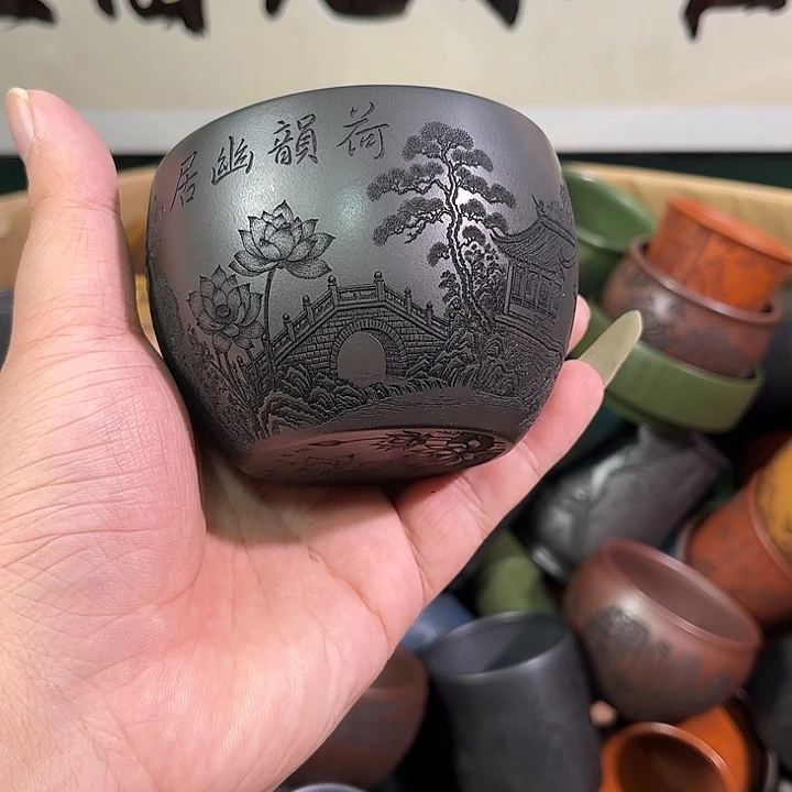 茶杯紫砂全手工紫砂主人杯