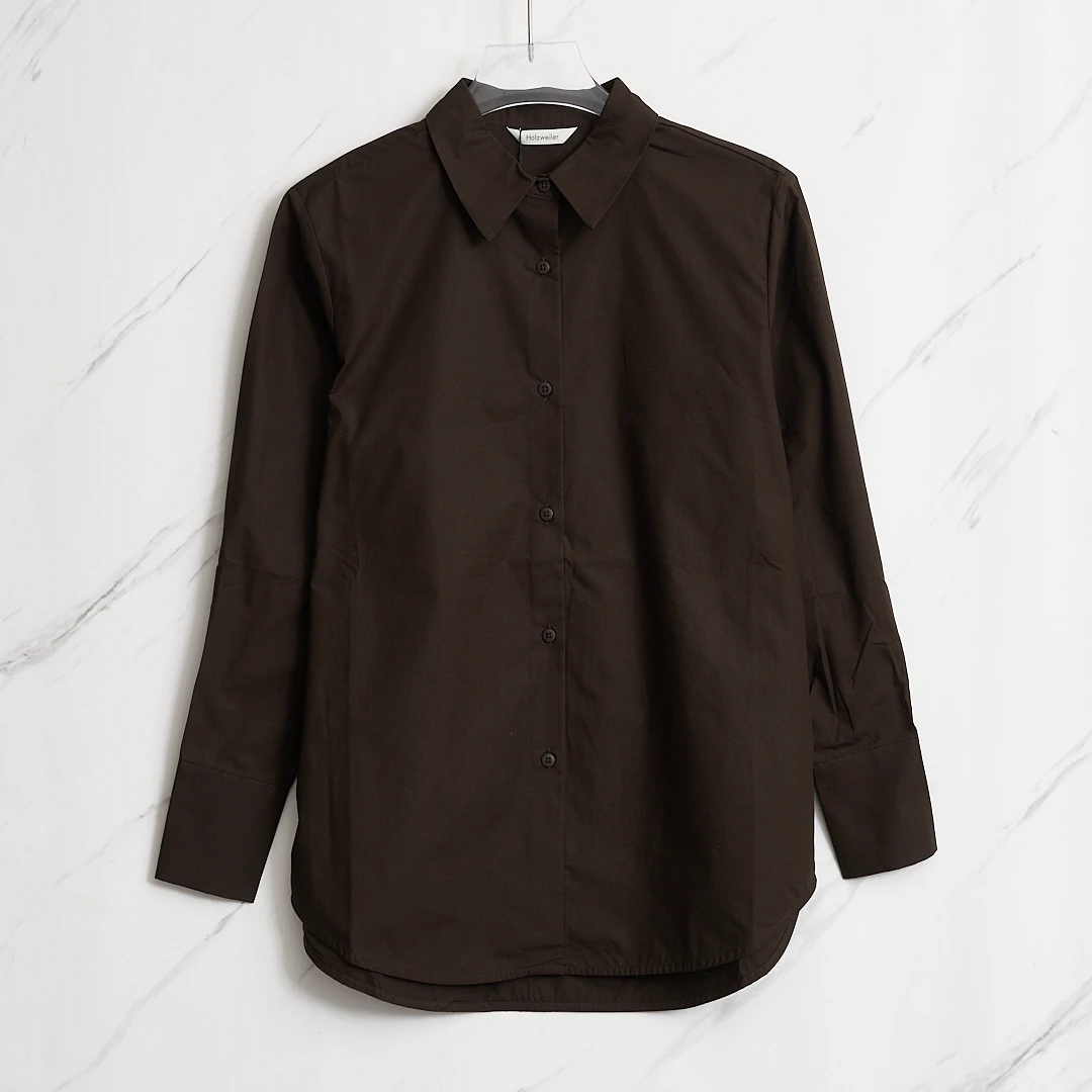 全新未使用/Holzweiler女士经典纯色衬衫HEGU00138