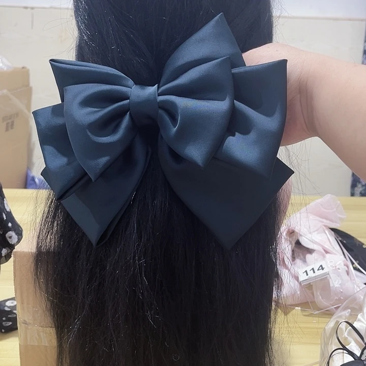 铁合金布艺蝴蝶结发夹