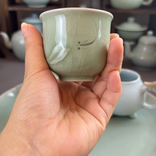 凪***微瑕纯手工主人杯