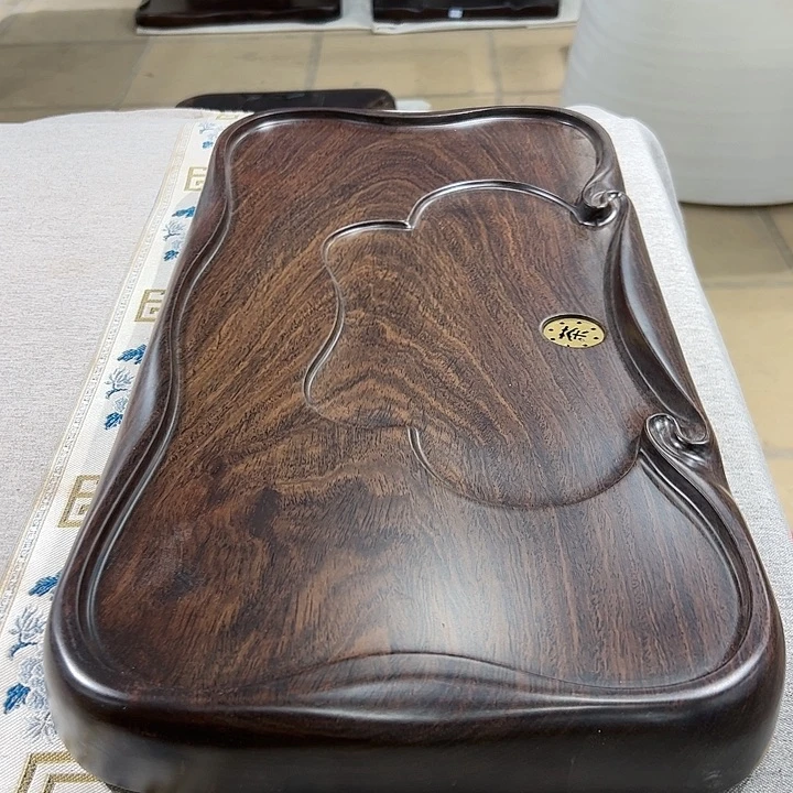 风车木（黑檀木）用**牛非洲进口黑檀实木茶盘